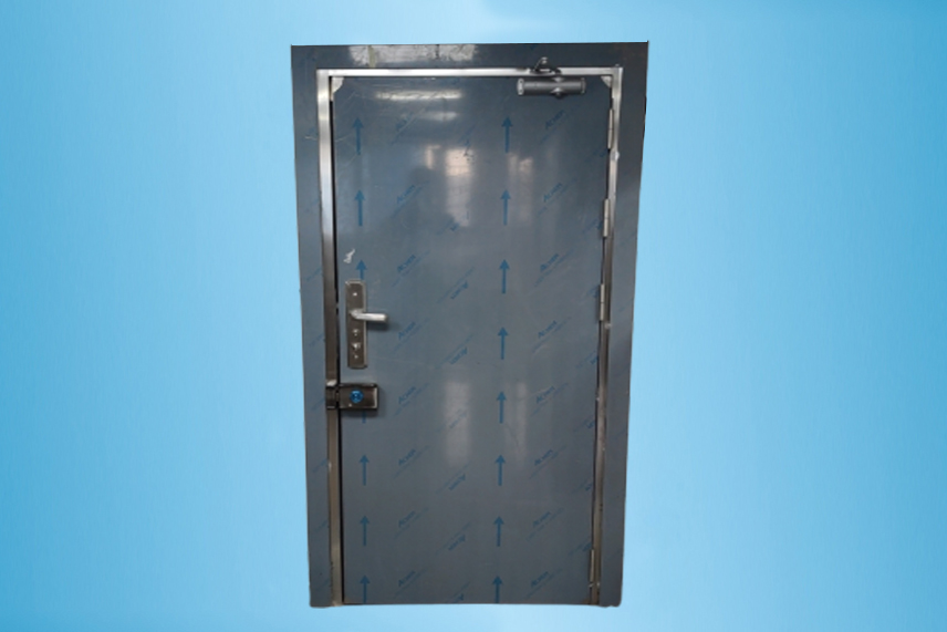 保密門生產廠家,4級雙開防盜門,危化品倉庫訂購安裝乙級防盜門實例