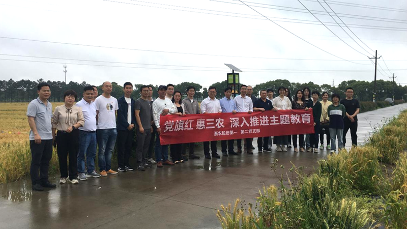 浙農股份第一、二黨支部與省植保農藥站黨支部開展主題教育聯學共建活動